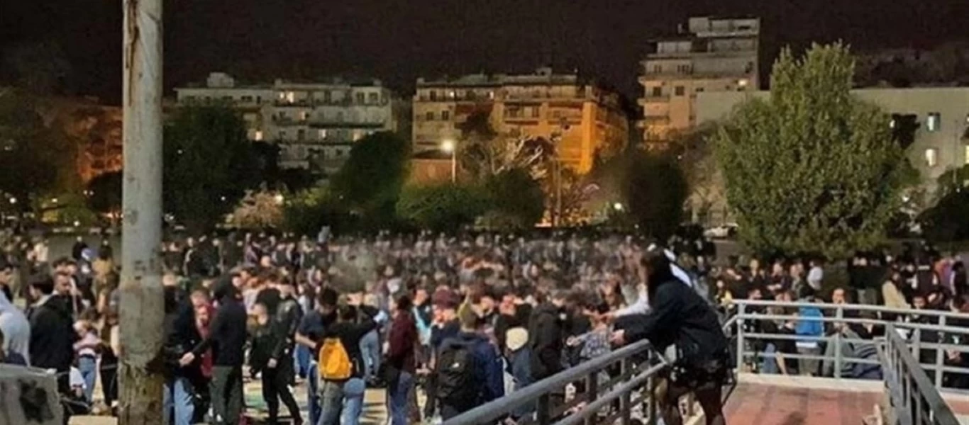 Θεσσαλονίκη: Νέο πάρτι με χιλιάδες άτομα χθες στο ΑΠΘ (βίντεο)